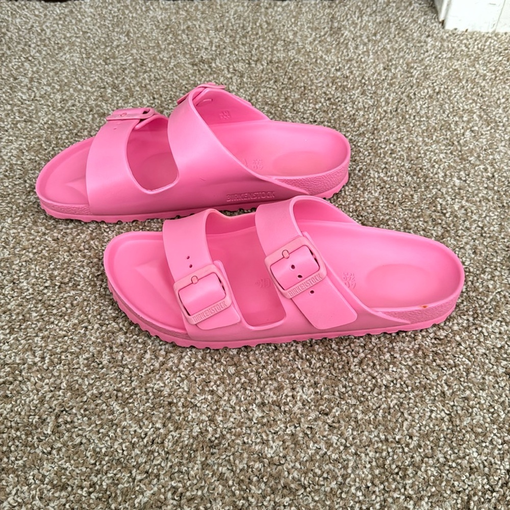 Pink Rubber Birkenstocks